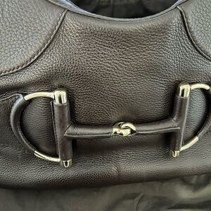Gucci Heritage Horsebit Hobo Bag - Brown